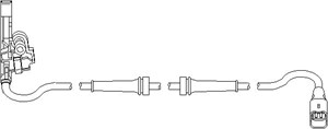 ABS-givare, Sensor, hjulvarvtal, Bakaxel, båda sidor, PEUGEOT 307, 307 Break, 307 CC, 307 SW, 4545 89