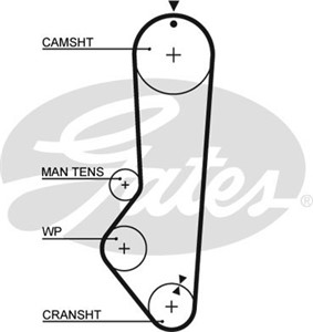 Kamrem, FORD ESCORT III, ESCORT Cabriolet III, ESCORT Express III, ESCORT Turnier III, FIESTA I, ORION I, 1653888, 1660555, 6092137, 610