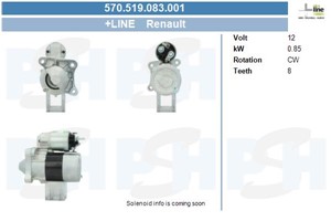 Startmotor, DACIA,RENAULT, 7700104674, 7700105119, 7700105119H, 7711134530, 8253504, 8253873, 8253879