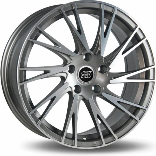 Infiny Timer Satin Gun Metal Machined Face 7,5/17 4/100 ET35 B73.1