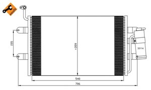 Kondensor, klimatanläggning, SEAT CORDOBA, CORDOBA Vario, CORDOBA VARIO Skåp / kombi, IBIZA II, 0 0299 6043, 0 0718 6485, 0299 6043, 071