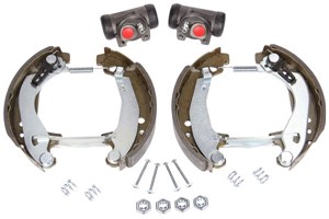Bromsbackar, sats, Bakaxel, PEUGEOT 205 I, 205 II, 205 Cabriolet I, 309 I, 309 II, 42416P, 427106