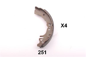 Bromsbackar, sats, Bakaxel, TOYOTA YARIS, 0449559010