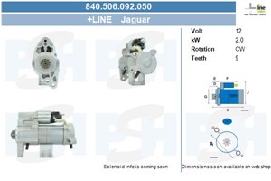 Startmotor, JAGUAR S-TYPE II, XF I, XF SPORTBRAKE, XJ, 4R8311001AC, 4R8311001AD, 8X2311001AA, 8X2311001AC, C2C15283, C2C32959, C2D27865,