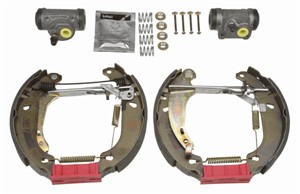 Bromsbackar, sats, Bakaxel, PEUGEOT 206 Halvkombi, 206 Van, 4241 8K