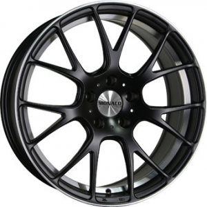 Monaco Mirabeau Matt Black Polished 8.5x19 5/100 ET35 B73.1