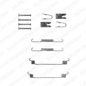 Tillbehörssats, bromsbackar, Bakaxel, FIAT BRAVA, BRAVO I, GRANDE PUNTO, IDEA, IDEA Van, MAREA, MAREA Weekend, PUNTO, LANCIA MUSA