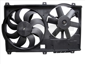 Fläkt, kylare, CITROËN,FIAT,PEUGEOT, 0000007608436, 125338, 125339, 1305196080, 1308H7, 60815453, 7608436