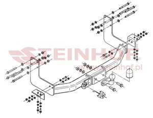 Dragkrok, Standard, MERCEDES-BENZ,VW