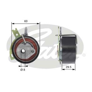 Spännrulle, kamrem, CITROËN,FIAT,FORD,JAGUAR,LANCIA,LAND ROVER,MITSUBISHI,PEUGEOT, 0829.E8, 0829.F5, 0829E8, 0829F5, 1451630, 1466113, 1