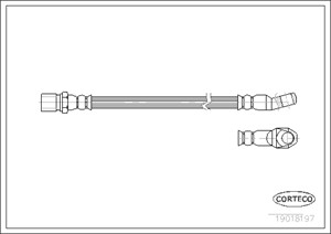 Bromsslang, Framaxel, FIAT 126, 127, 4167826