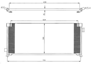 Kondensor, klimatanläggning, SUBARU LEGACY III, LEGACY Kombi III, LEGACY OUTBACK, 73210AC050