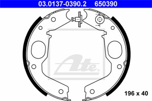 Bromsbackar, sats, Bakaxel, MITSUBISHI PAJERO II, PAJERO Canvas Top II, PAJERO SPORT II, MB618914, MB618915, MB618916