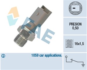 Varningsswitch, oljetryck, CITROËN,FIAT,FORD,LANCIA,LAND ROVER,MAZDA,MINI,NISSAN,PEUGEOT,RENAULT,SUZUKI,TOYOTA,VAUXHALL,VOLVO, 11 42 7 8