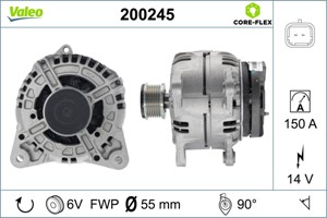 Generator, DACIA,NISSAN,RENAULT, 2310000Q0M, 23100-00Q0M, 2310000Q2J, 23100-00Q2J, 8200390667, 8200728292