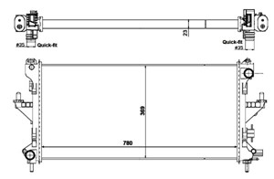 Kylare, motorkylning, CITROËN,FIAT,PEUGEOT, 1330X5, 1362305080, 1366650080, 248403E000, 24840-3E000, 248403E500, 24840-3E500