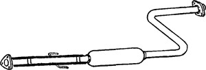 Mittenljuddämpare, Mitt, HONDA ACCORD V, ROVER 600 I, 18220-SN7G00, GEX33677