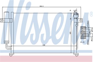 Kondensor, klimatanläggning, HYUNDAI GETZ, 97606-1C200