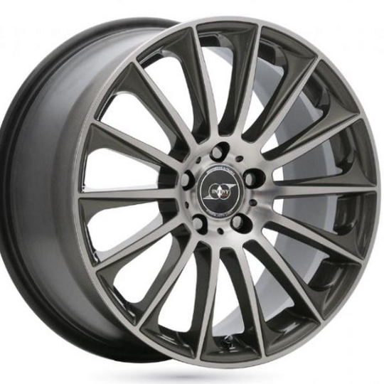 Infiny Individual Stuttgart Gunmetal Machined Face 7,5/17 5/112 ET45 B66.6