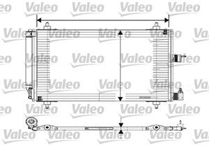 Kondensor, klimatanläggning, CITROËN,PEUGEOT, 6455AT, 6455-AT, 6455CV, 6455-CV, 6455EX, 6455-EX, 6455Y9, 6455-Y9