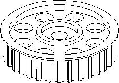 Kugghjul, kamaxel, Bak, AUDI,VOLVO,VW, 074 130 111H, 82407512, 82423133, 82423134, 82434779, 82453600, 9180619
