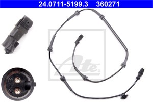 ABS-givare, Sensor, hjulvarvtal, Fram, RENAULT MEGANE II, MEGANE Coupé-Cabriolet II, 82 00 483 837