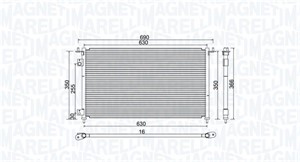 Kondensor, klimatanläggning, HONDA CIVIC Hatchback VII, 80110S5TE01, 80110-S5T-E01