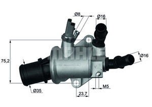Termostat, kylvätska, ALFA ROMEO,CADILLAC,FIAT,OPEL,SAAB,SUZUKI,VAUXHALL, 13 38 039, 13 38 154, 13 38 275, 1338039, 1338154, 1338275, 13
