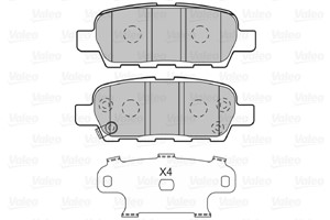 Bromsbeläggsats, Bakaxel, INFINITI,NISSAN,RENAULT,SUZUKI, 41 06 014 08R, 410601408R, 44 00 000 27R, 440000027R, 44060AL588, 44060-AL588,