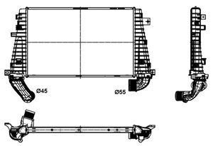 Intercooler, OPEL,VAUXHALL, 05080209AB S1, 05080209AB, 1232325, 1254391, 13 32 7 804 958, 13231458, 13327804958, 13328517166, 1340 105,
