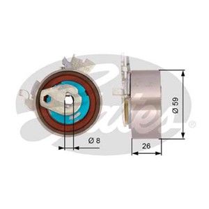 Spännrulle, kamrem, CHEVROLET,DAEWOO,OPEL,VAUXHALL, 55353810, 5636384, 5636746, 92065368