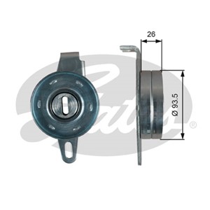 Spännrulle, flerspårsrem, CITROËN JUMPER Buss, JUMPER Flak/chassi, JUMPER Skåp, PEUGEOT BOXER Buss, BOXER Flak/chassi, BOXER Skåp, 4007.