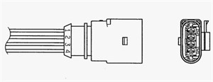 Lambdasond, Tvåsidig, AUDI A4 B8, A4 B8 Avant, A5, A5 Cabriolet, A5 Sportback, Q5, 06E 906 265 Q