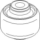 Bussning, länkarm, Fram, Fram, höger eller vänster, CITROËN C3 III, C3 PICASSO, C4 CACTUS, PEUGEOT 207, 207 CC, 207 SW, 208 I, 3520 R7V,