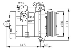 Kompressor, klimatanläggning, BMW X5 [E53], 64526921650, 64528377067, 6921650, 8377067