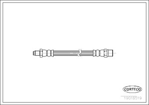 Bromsslang, Fram eller bak, AUDI 90 B3, COUPE B2, COUPE B3, QUATTRO, VW K 70, 893611775