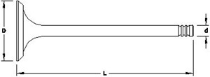 Insugsventil, CHEVROLET,OPEL,VAUXHALL, 06 41 045, 06 41 051, 06 41 094, 09158477, 55570170, 6 41 045, 6 41 051, 6 41 094, 90529527