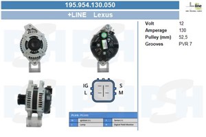 Generator, LEXUS GS, 2706031040, 2706031042