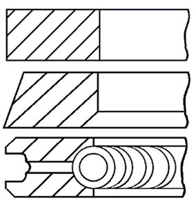 Kolvringar, kit, DACIA,OPEL,RENAULT, 7700102271, 7701471716, 7701473009