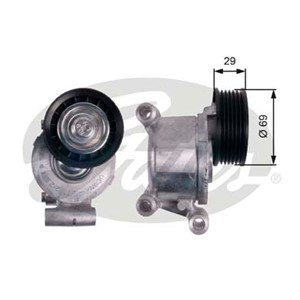 Spännrulle, flerspårsrem, FORD,VOLVO, 1251661, 1315781, 30684344, 31251845, 3M5Q6A228AB, 3M5Q6A228AC, 3M5Q6A228AD, 5M5Q6A228AA