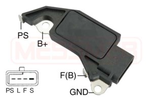 Generatorregulator, TOYOTA, 616 051 10 01, 616 051 19 01, 6160511001, 6160511901, A 616 051 10 01, A 616 051 19 01, A6160511001, A616051