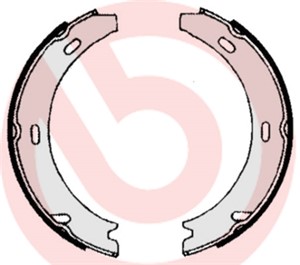 Bromsbackar, sats, Bakaxel, CHRYSLER,MERCEDES-BENZ,PORSCHE, 05096552AA, 05143676AA, 1244200320, 1244200520, 1244200720, 1244200820, 2014
