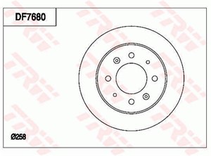 Bromsskiva, Bakaxel, KIA CERATO Halvkombi I, CERATO Sedan I, 584112F100, 58411-2F100, 58411-2F300