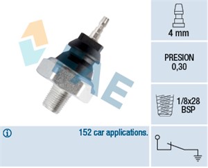 Varningsswitch, oljetryck, HONDA,ISUZU,NISSAN,OPEL,ROVER, 03L 906 088 BT, 1252561, 1252565, 25240-89900, 25240-89901, 25240-89902, 25240