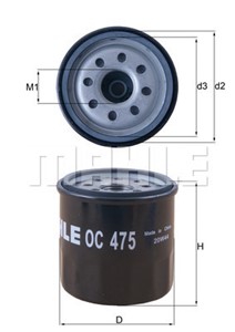 Oljefilter, DACIA,NISSAN,PROTON,RENAULT, 1109P4, 1109S0, 1520800QAG, 7700112686, 7700863124, 7700867824, 7700869029, 8200257642, 8671005