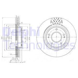 Bromsskiva, MITSUBISHI GRANDIS, MN116979, MN116981