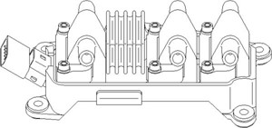 Tändspole, AUDI,SKODA,VW, 078 905 104