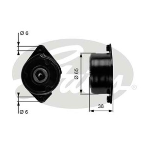 Spännrulle, flerspårsrem, BMW,LAND ROVER,MG,ROVER, 11282354130, PQS101600, PQS101600L, PQS101710L
