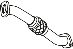 Avgasrör, Fram, HYUNDAI i20 I, 28610-4P100