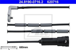 Varningssensor, bromsbeläggslitage, Framaxel, OPEL OMEGA A, OMEGA A Kombi, SENATOR B, 12 38 783, 90345102